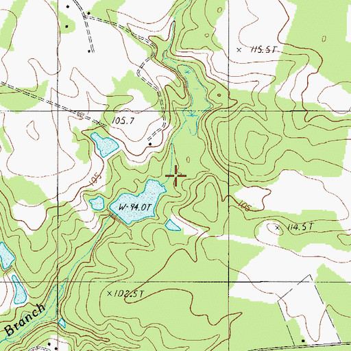 Topographic Map of Granger Pond Dam D-3680, SC