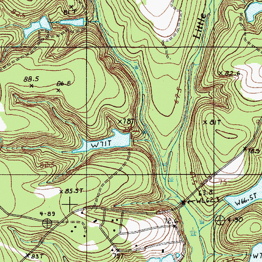 Topographic Map of CCC Pond Dam D-3695, SC