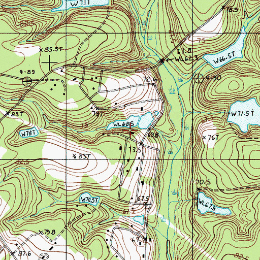 Topographic Map of North Lake Dam D-2309, SC