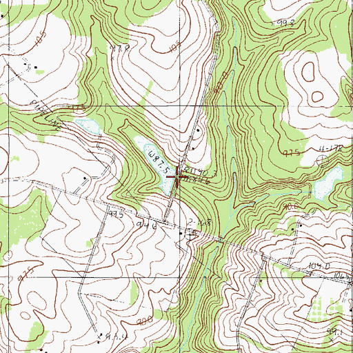 Topographic Map of Pooles Pond Dam D-3699, SC