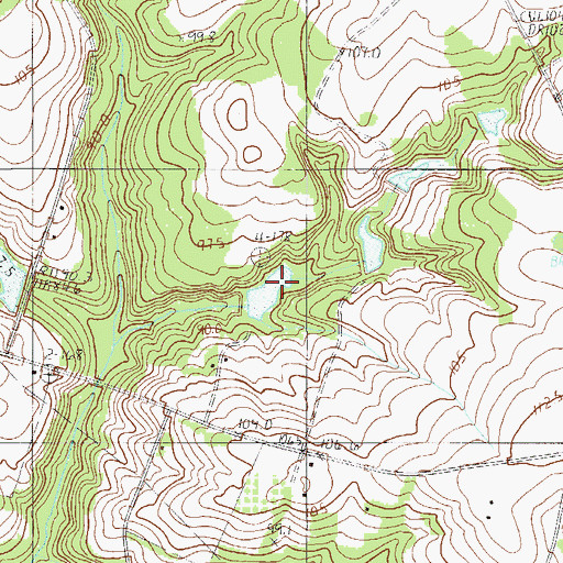 Topographic Map of W A Jones Pond Dam D-3702, SC