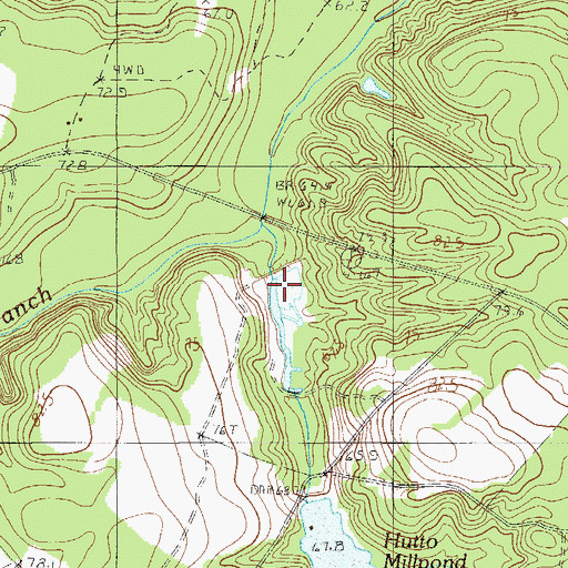 Topographic Map of Chaplin Pond Dam D-3705, SC
