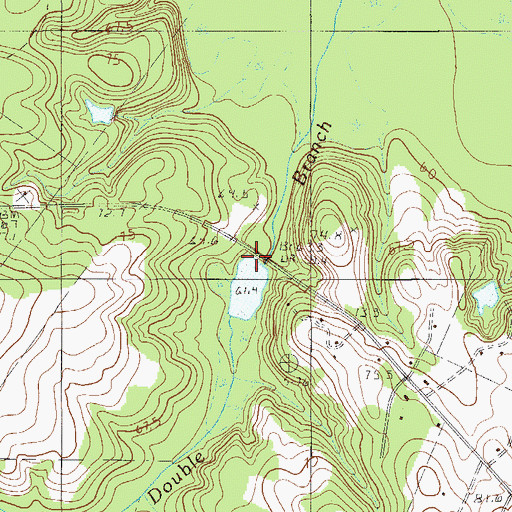 Topographic Map of Bonnettes Ricefield Pond Dam D-2313, SC