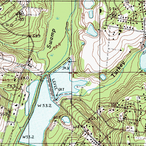 Topographic Map of Wannamaker Pond Number I Dam D-3719, SC
