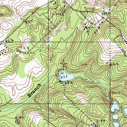 Topographic Map of Gressettes Pond Dam D-3721, SC
