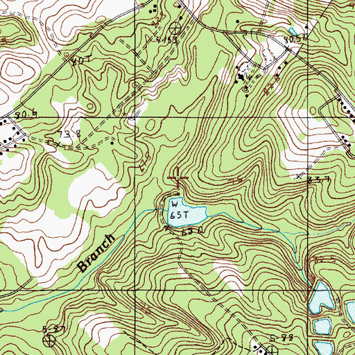 Topographic Map of Gressettes Pond Dam D-3721, SC