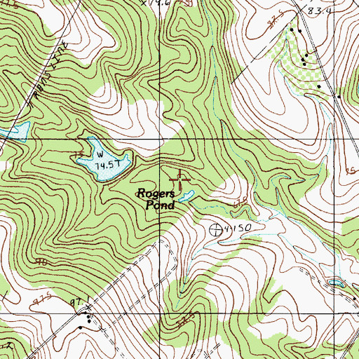 Topographic Map of Gues Pond Dam D-3722, SC