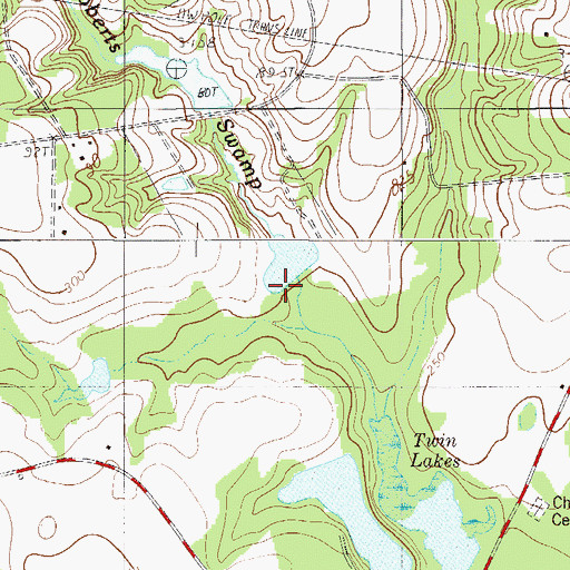 Topographic Map of Lewis Davis Pond Dam D-3730, SC