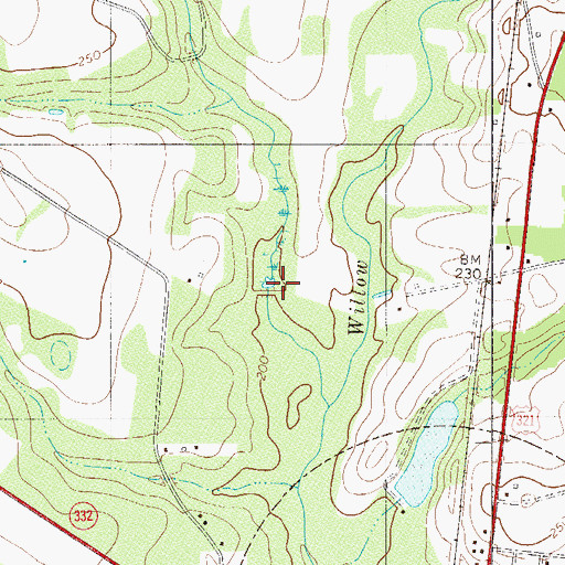 Topographic Map of Pardees Pond Dam D-3747, SC