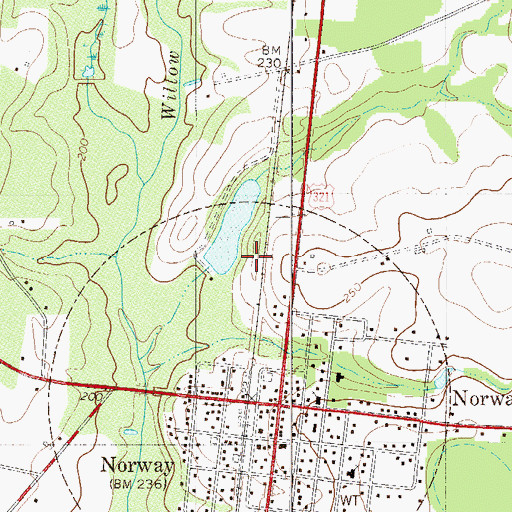 Topographic Map of Little Ponderosa Lake Dam D-3748, SC