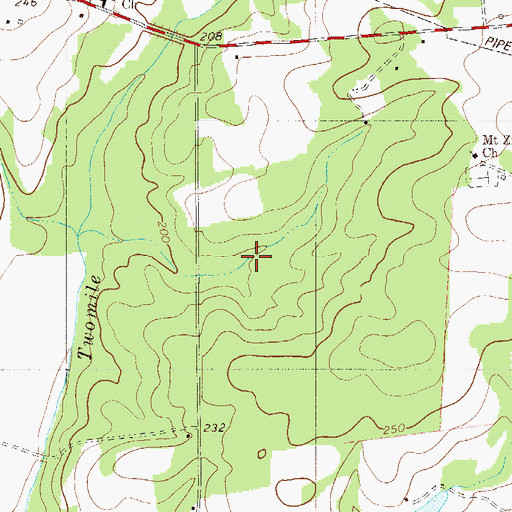 Topographic Map of R P Bonnette Pond Dam D-3753, SC