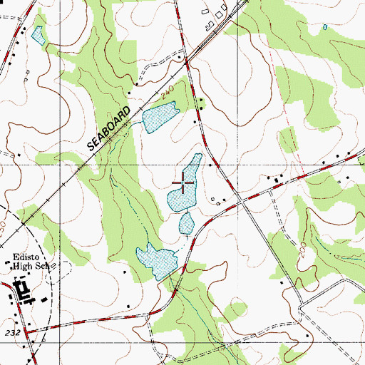 Topographic Map of Livingstons Pond Dam D-3769, SC