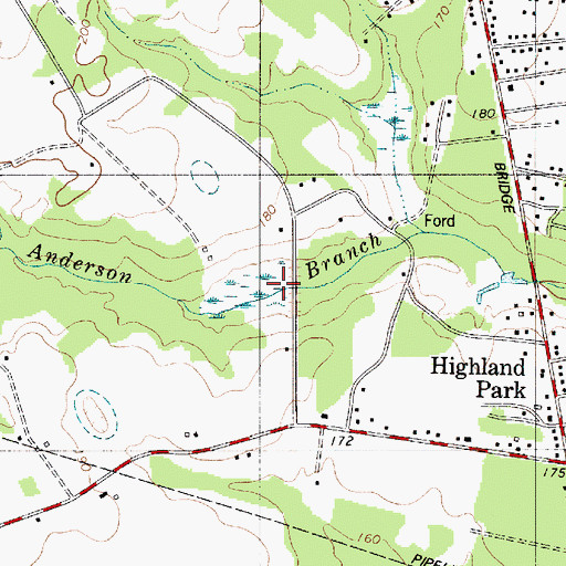 Topographic Map of Arends Hidden Acre Pond D-3771 Dam, SC