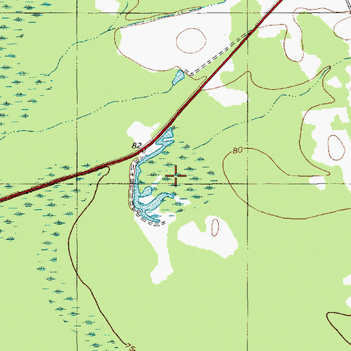 Topographic Map of Bunch Pond Dam D-3778, SC