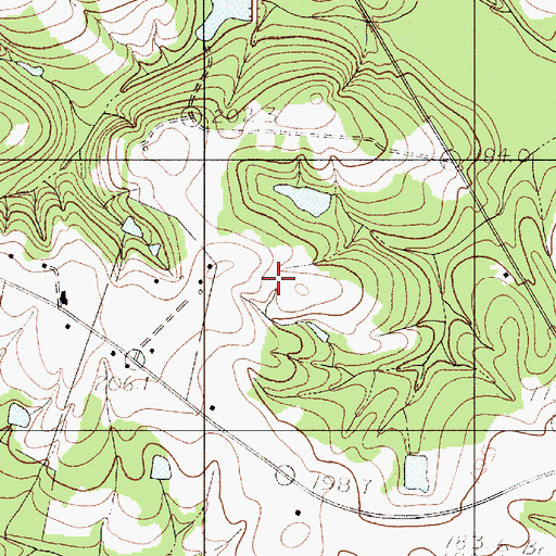 Topographic Map of Daves Pond Dam D-3674, SC