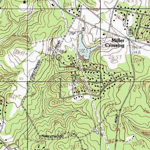Topographic Map of Spencer Pond Dam D-3669, SC