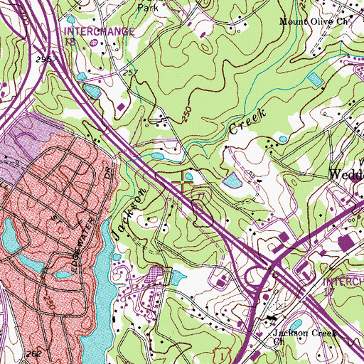 Topographic Map of Simpson Pond, SC