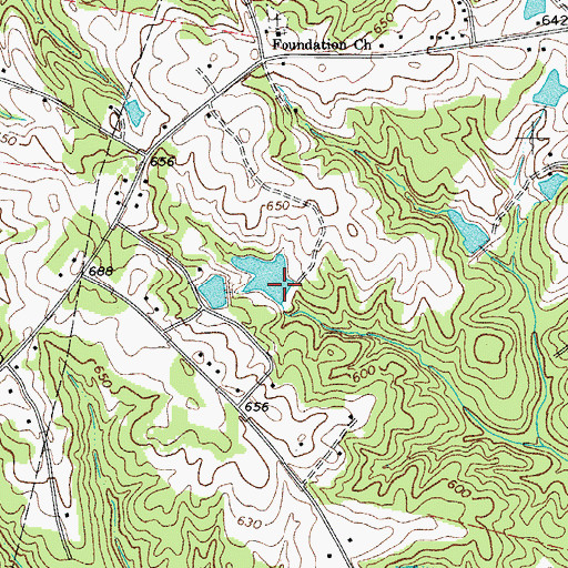 Topographic Map of Williams Lake Dam D-3650, SC