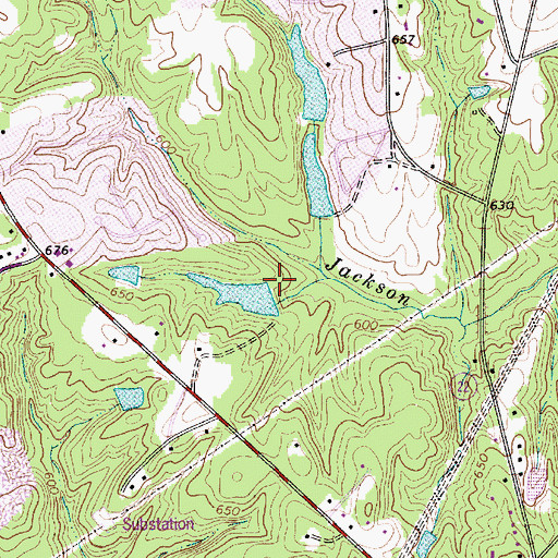 Topographic Map of Gibson Pond Dam D-3644, SC