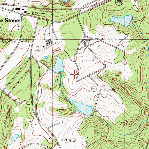 Topographic Map of Milliken Pond Number Six Dam D-3380, SC