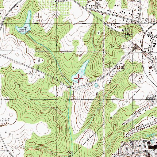 Topographic Map of G Lanford Pond Dam D-3385, SC