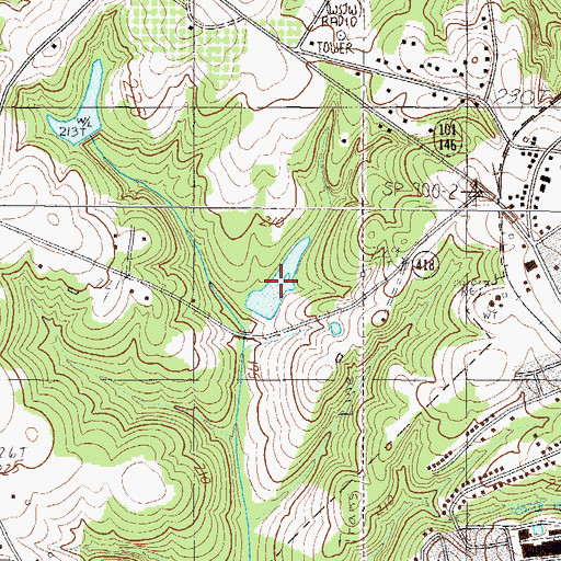 Topographic Map of G Lanford Pond, SC