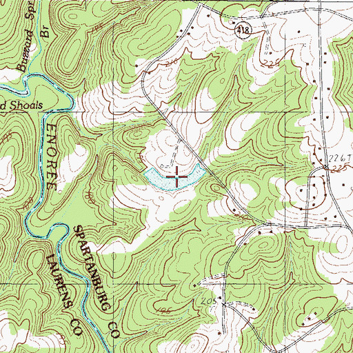 Topographic Map of M H Martin Pond, SC