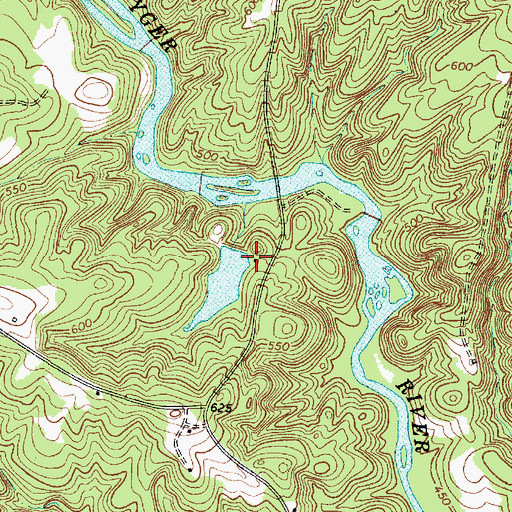 Topographic Map of T B Pierce Pond Dam D-3389, SC
