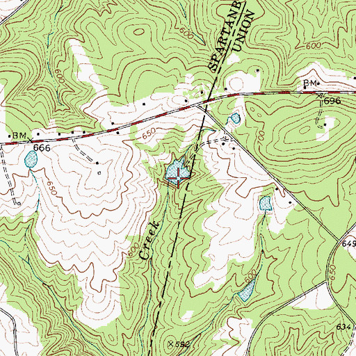 Topographic Map of G H Southerland Pond Dam D-3392, SC