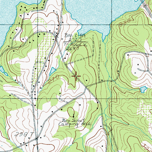 Topographic Map of E W Martin Lake Dam D-3395, SC