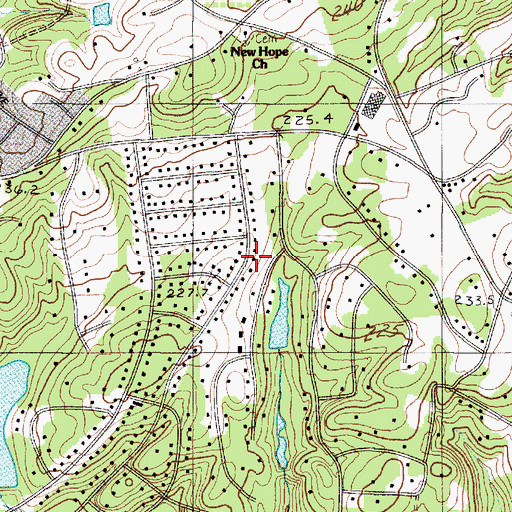 Topographic Map of Calhoun Lakes Incorporated Number One Dam D-3364, SC