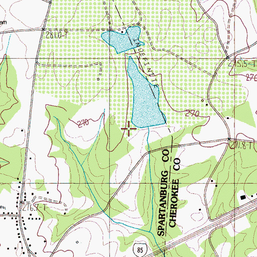 Topographic Map of Sunny Slopes Pond Number Two Dam D-3367, SC