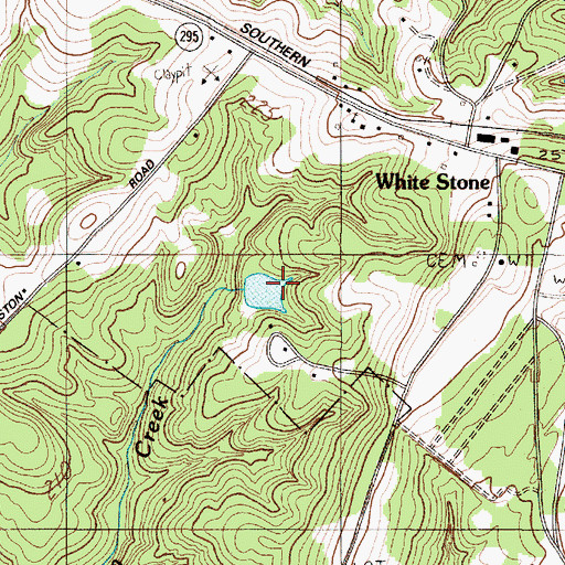 Topographic Map of Diamond D Pond Dam D-3376, SC