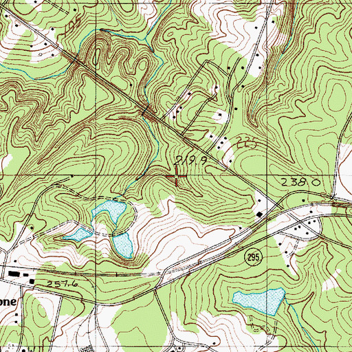 Topographic Map of Whitestone Number One Pond Dam D-2783, SC
