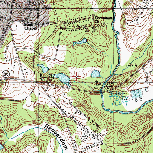 Topographic Map of J H Page Lake Dam D-2760, SC