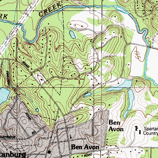 Topographic Map of L Cornwell Pond, SC