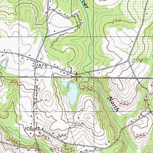Topographic Map of Al Jones Pond Dam D-3339, SC