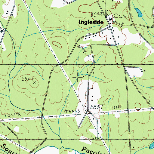 Topographic Map of C Earley Pond One, SC