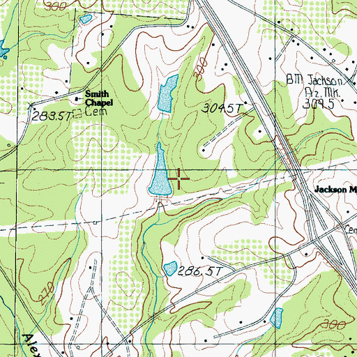Topographic Map of D Honey Number One Pond Dam D-3302, SC