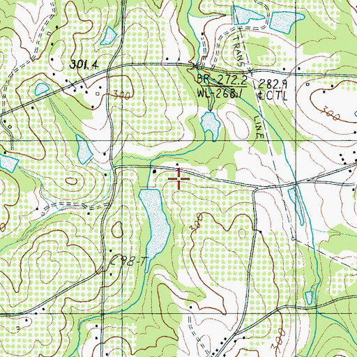 Topographic Map of Gramling Pond Dam Number One D-3307, SC