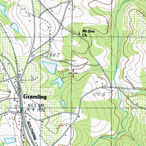 Topographic Map of Gramling Brothers Lake Dam Number Three D-3310, SC