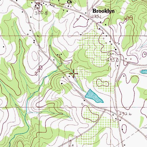 Topographic Map of Cooley Pond Dam D-2718, SC