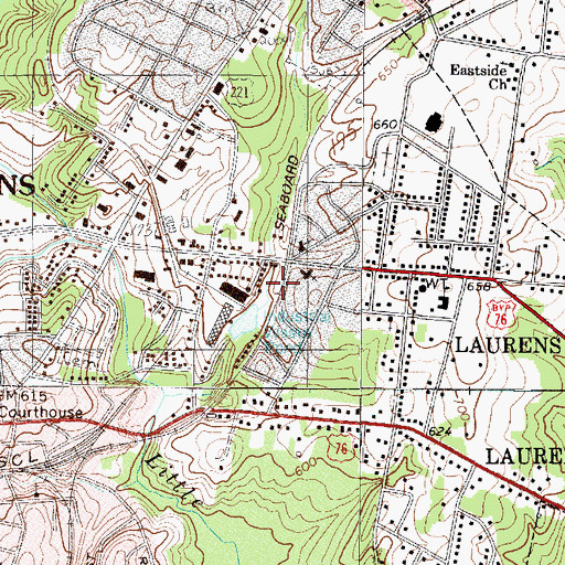 Topographic Map of Millikens Pond, SC