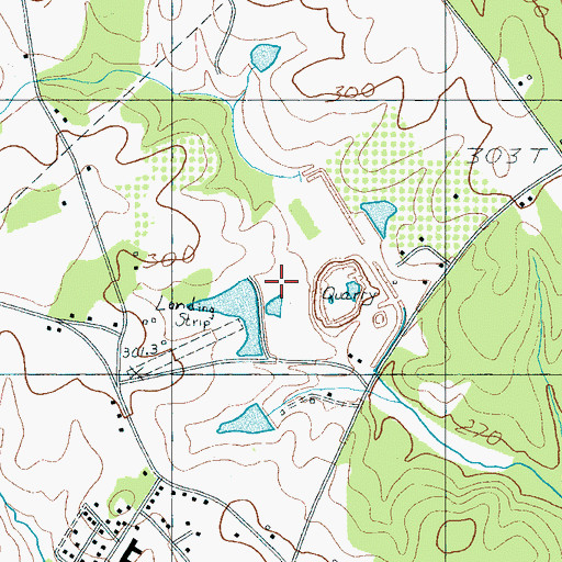 Topographic Map of Sloans Meadow Creek Dam, SC