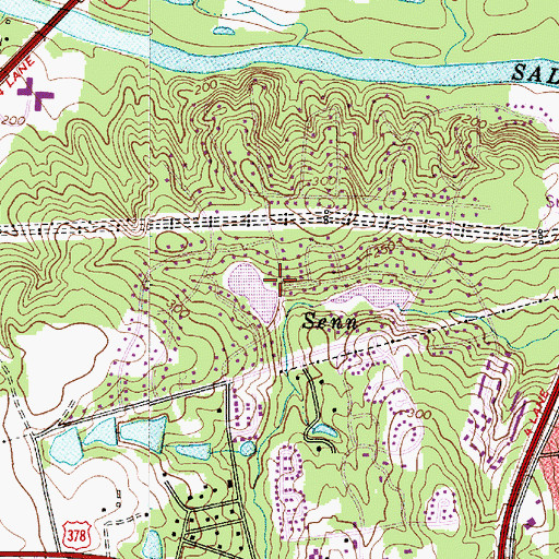 Topographic Map of Quail Hollow Lake Number Two Dam D-4010, SC