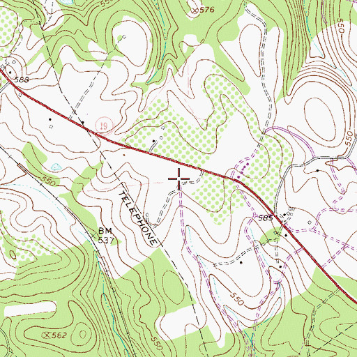 Topographic Map of Cadley Grove School (historical), SC