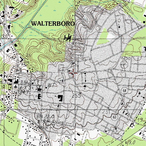 Topographic Map of Bethel Presbyterian Church, SC