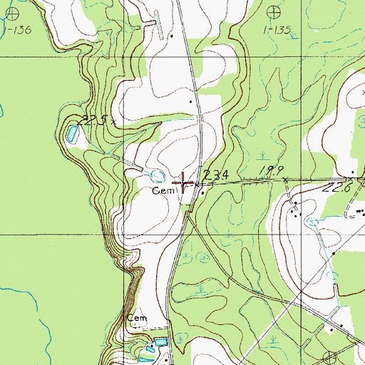 Topographic Map of Bethel United Methodist Church, SC