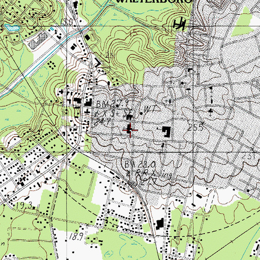 Topographic Map of Bethel United Methodist Church, SC