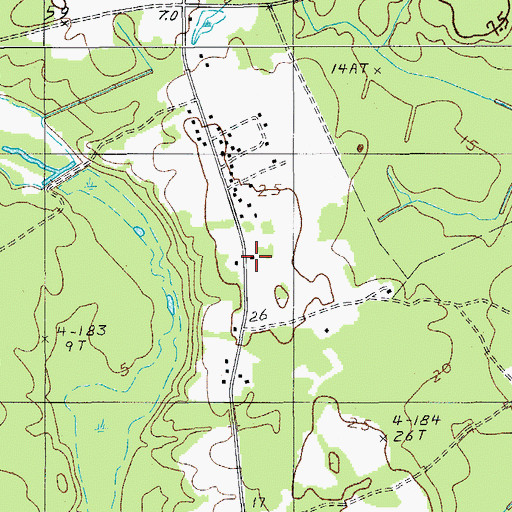 Topographic Map of Blue House School (historical), SC